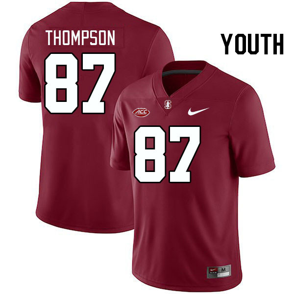 Youth #87 Jason Thompson Stanford Cardinal 2024 ACC Conference College Football Jerseys Stitched-Car